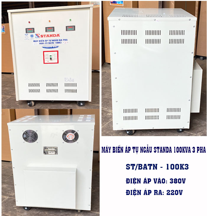 Biến áp tự ngẫu 100KVA Standa 3 pha