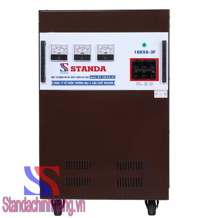Ổn áp Standa 10kva 3 pha dải điện áp 260V- 430V