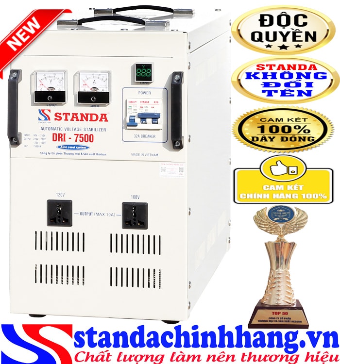 Máy tự động ổn áp đa chức năng Standa 7.5KVA điện áp 90V
