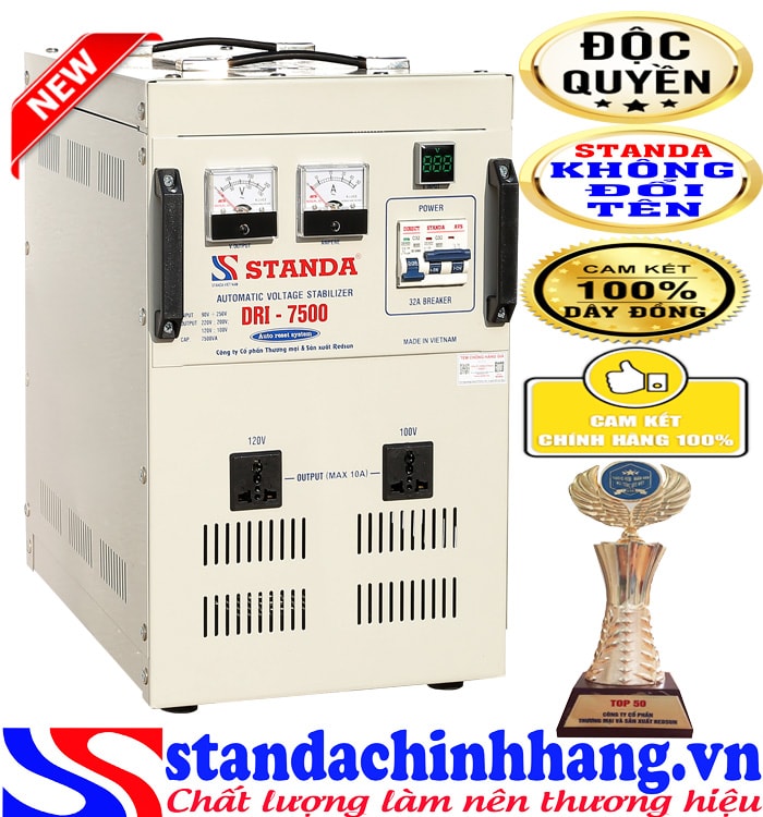 Máy tự động ổn áp đa chức năng Standa 7.5KVA điện áp 90V