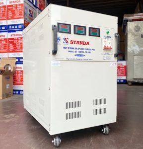 máy ổn áp Standa 10KVA 3F dải 90V -250V dây đồng mặt nghiêng máy