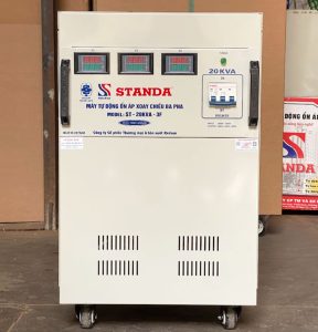 on ap Standa 20KVA 3 pha day dong sieu ben bi mat truoc may