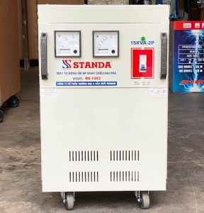 on ap Standa 2 pha lua 15KVA day dong sieu ben bi - gia cua may on ap