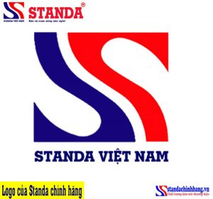 Phân biệt Standa giả nhái qua logo - LOgo của ổn áp Standa chính hãng