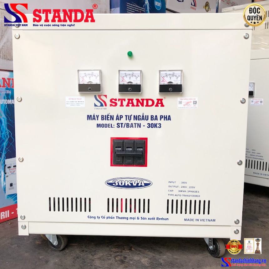 máy biến áp tự ngẫu Standa 30K3 - báo giá máy biến áp 