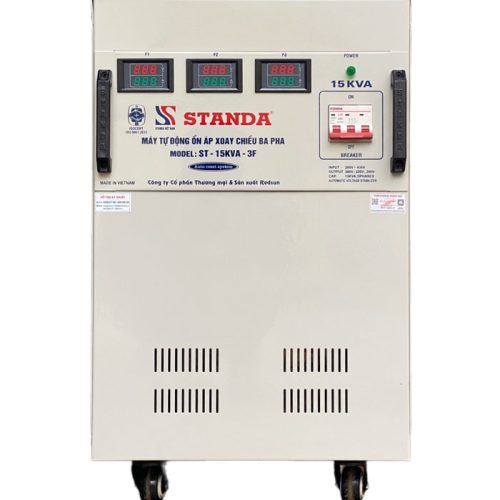 Ổn áp Standa 15kva 3 pha dải 260V – 430V dây đồng 100% new