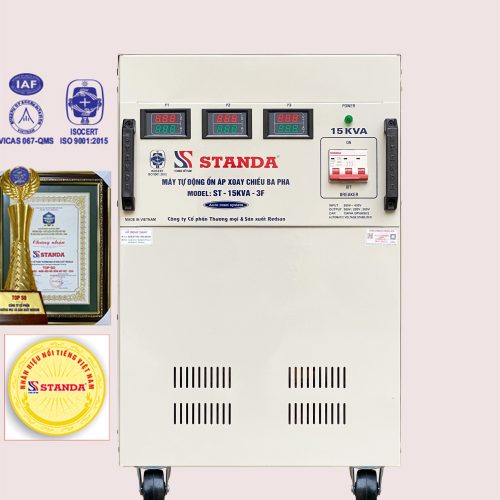 Ổn áp Standa 15KVA 3 pha được chuẩn bị lắp đặt cho khách hàng