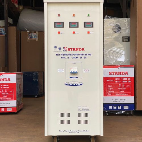 Ổn áp Standa 25KVA 3 pha thế hệ mới dải 160V – 430V