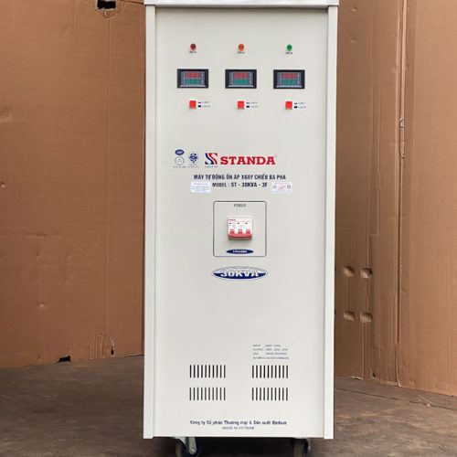 Ổn áp Standa 30KVA 3 pha thế hệ mới được lắp đặt cho xưởng sản xuất cơ khí