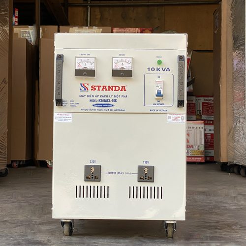 Biến áp cách ly Standa 10KVA 220V/110V/220V 1 pha dùng cho gia đình