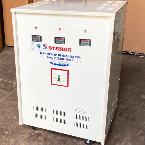 Biến áp tự ngẫu Standa 100KVA điện áp 380V – 220V – 200V thế hệ mới