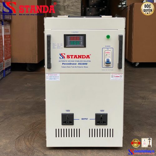 Biến áp tự ngẫu Standa 5KVA điện áp vào 150V – 250V điện áp ra  100V – 220V
