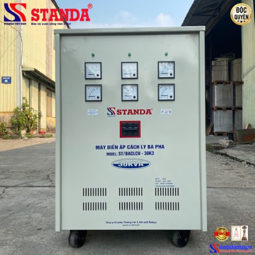 Biến áp cách ly Standa 30KVA điện áp 380V – 220V – 200V dây đồng 100%