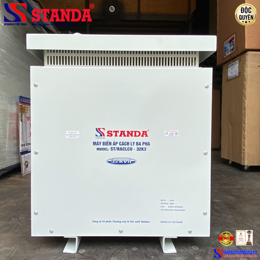 Biến áp cách ly Standa 32KVA điện áp 380V – 220V – 200V