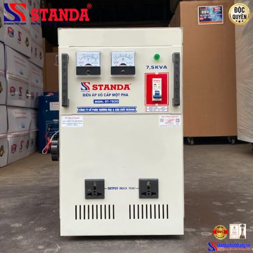 Biến áp vô cấp STANDA 7.5KVA điện áp 220V-300V