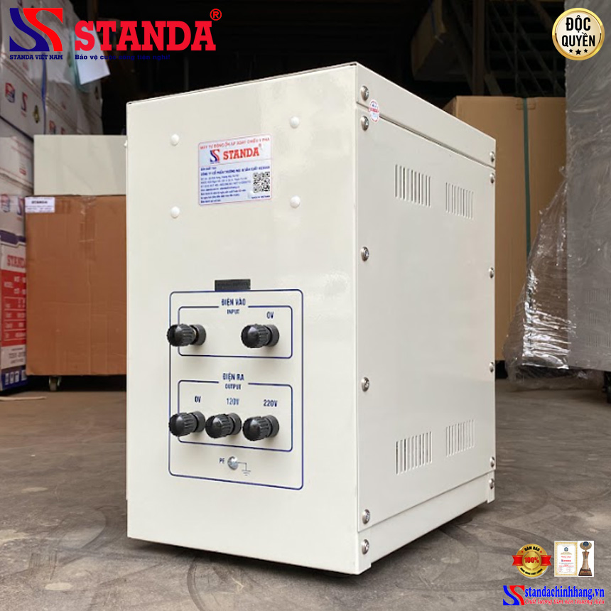 Biến áp cách ly STANDA 5KVA điện áp 220V-220V-110V dây đồng 100% 