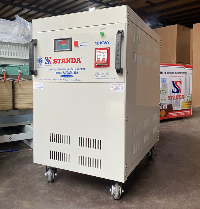 Ổn áp cách ly Standa 10kva dải 150v điện ra 1000V; 220V