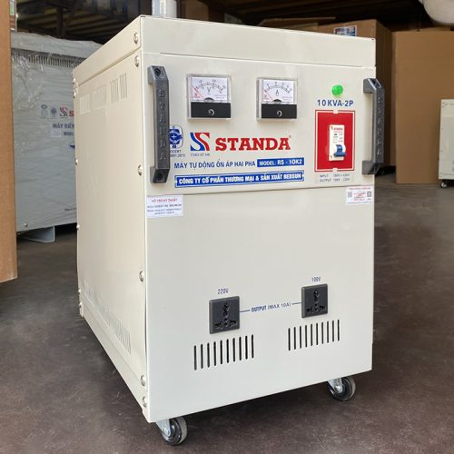 Ổn áp 2 pha lửa Standa 10KVA điện áp vào 180V – 420V điện áp ra 100V; 220V