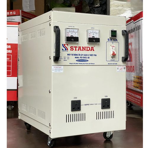 Ổn áp cách ly Standa 5KVA dải điện áp 150V~250V điện áp ra 100V; 220V máy đặt