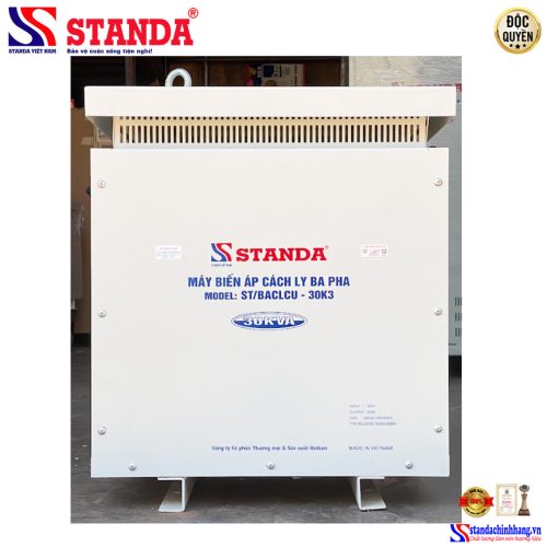 Biến áp cách ly Standa 30KVA điện áp 380V/220V dây đồng